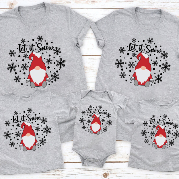 Let It Snow Christmas Family Matching Shirt
