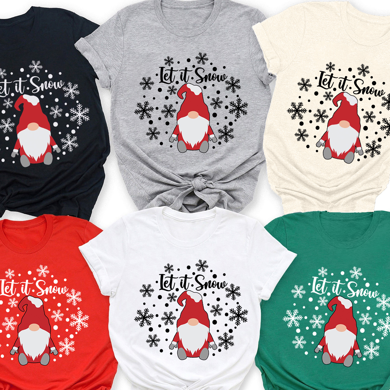 Let It Snow Christmas Family Matching Shirt