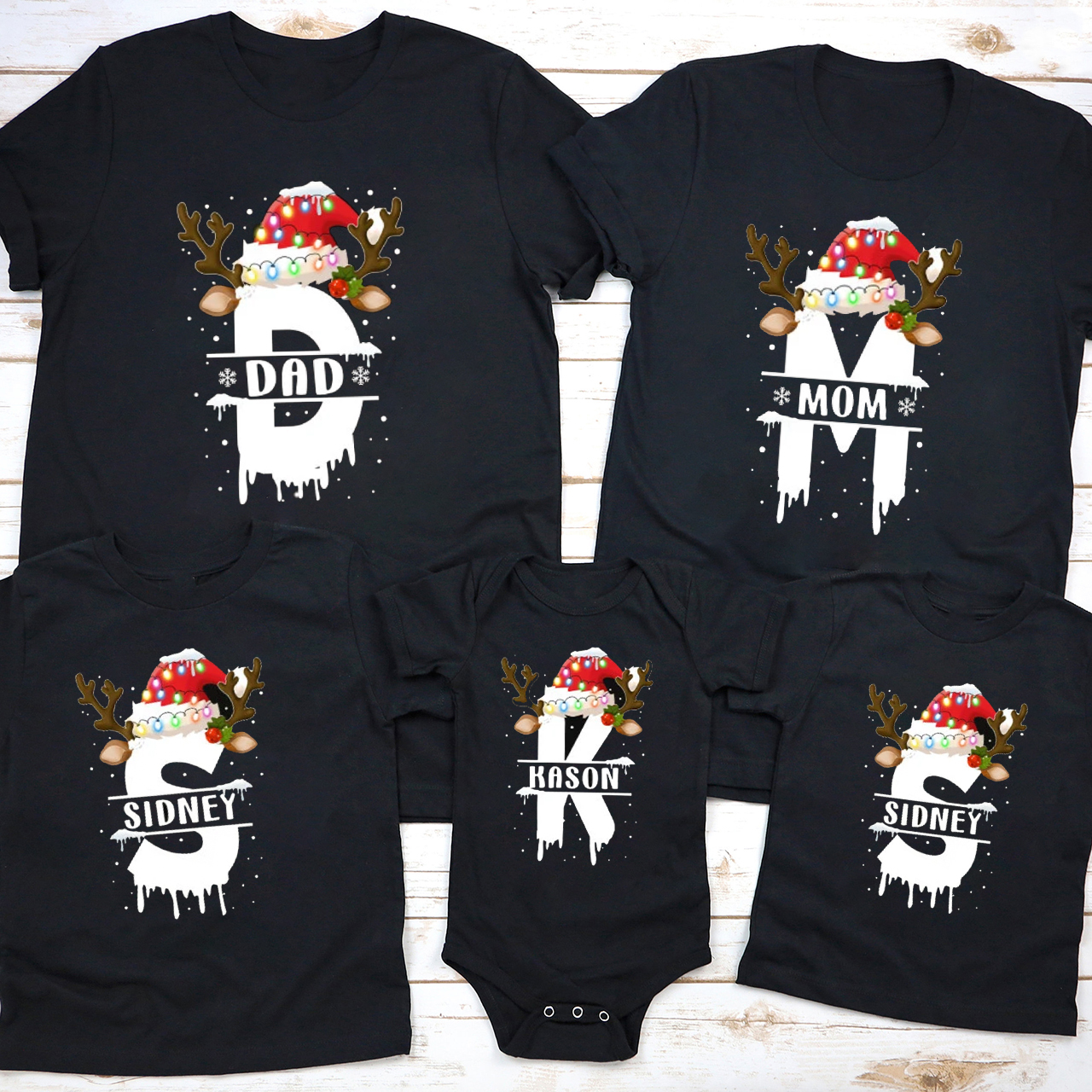 Personalized Christmas Xmas Group Matching Tees