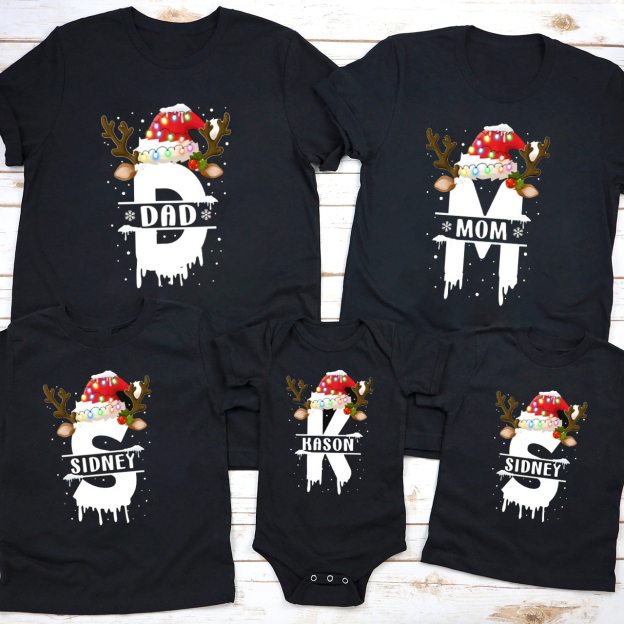 Personalized Christmas Xmas Group Matching Tees