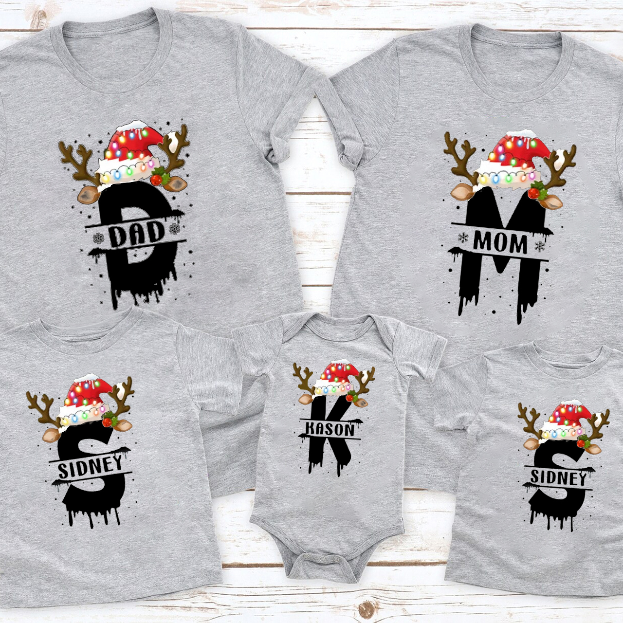 Personalized Christmas Xmas Group Matching Tees