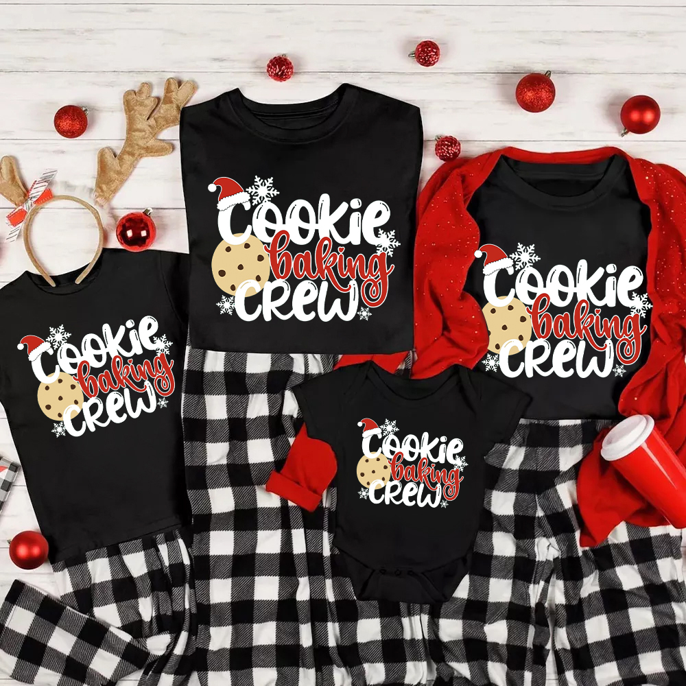 Cookie Baking Crew Family Matching Tees