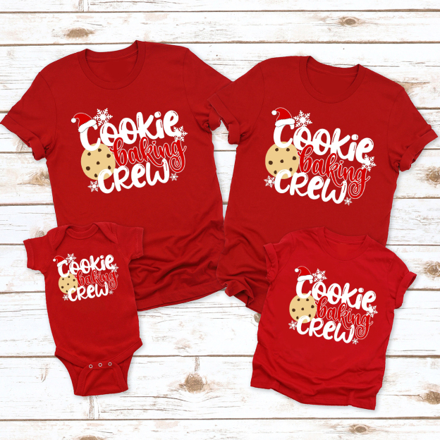 Cookie Baking Crew Family Matching Tees