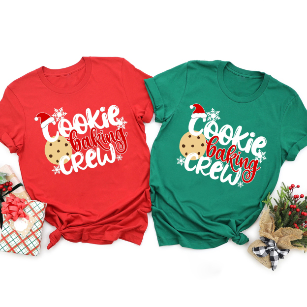 Cookie Baking Crew Family Matching Tees
