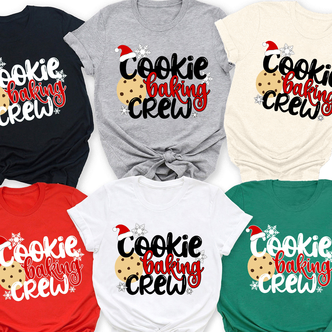 Cookie Baking Crew Family Matching Tees