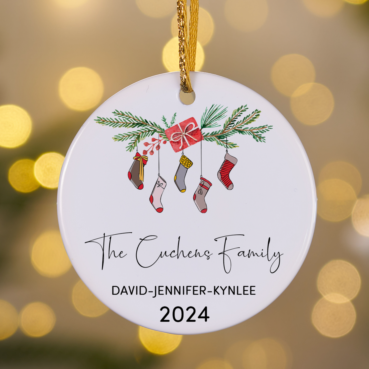 Personalized Family Christmas Ornament