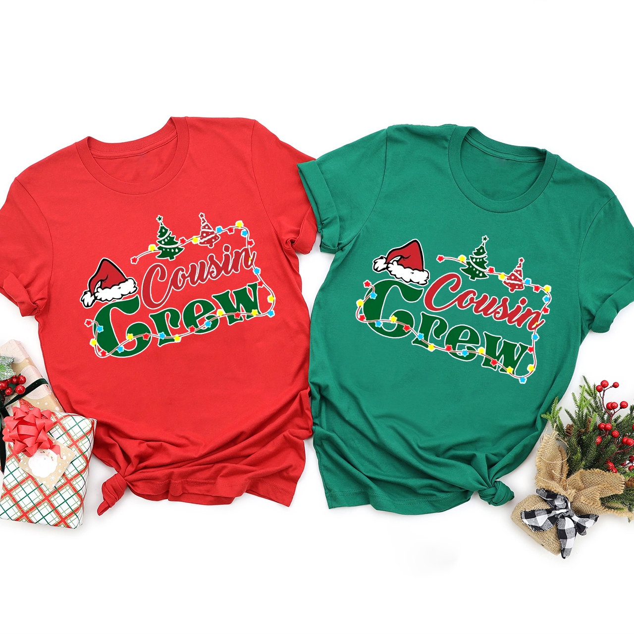 Family Matching Christmas Shirt - Cousin Crew