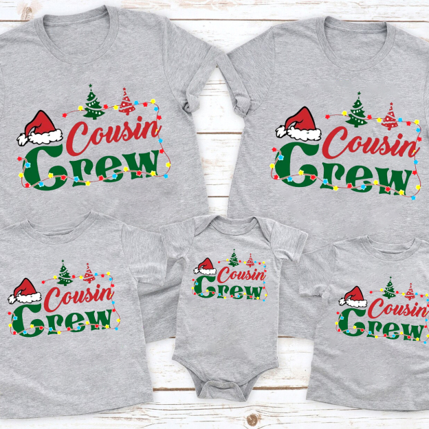 Family Matching Christmas Shirt - Cousin Crew