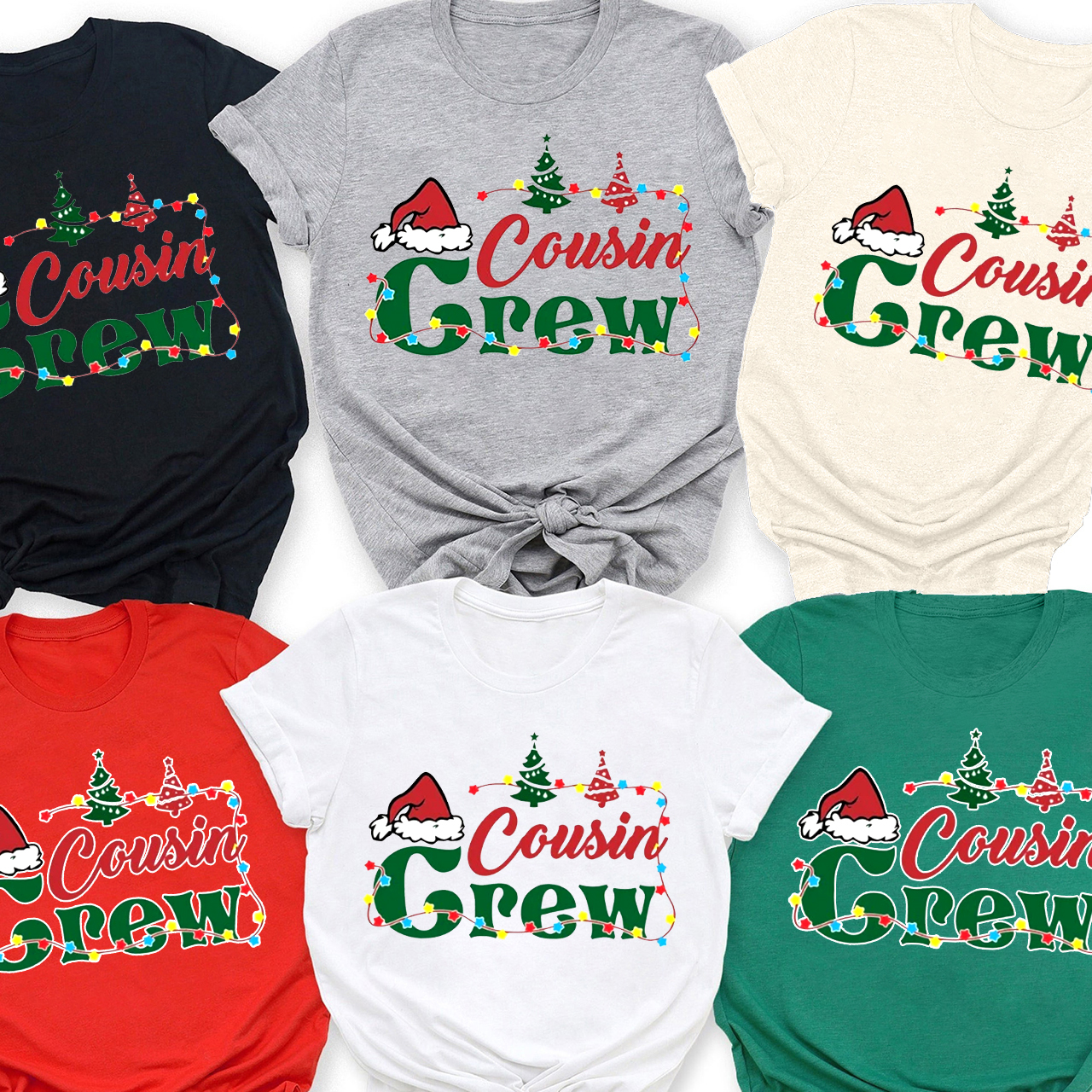 Family Matching Christmas Shirt - Cousin Crew