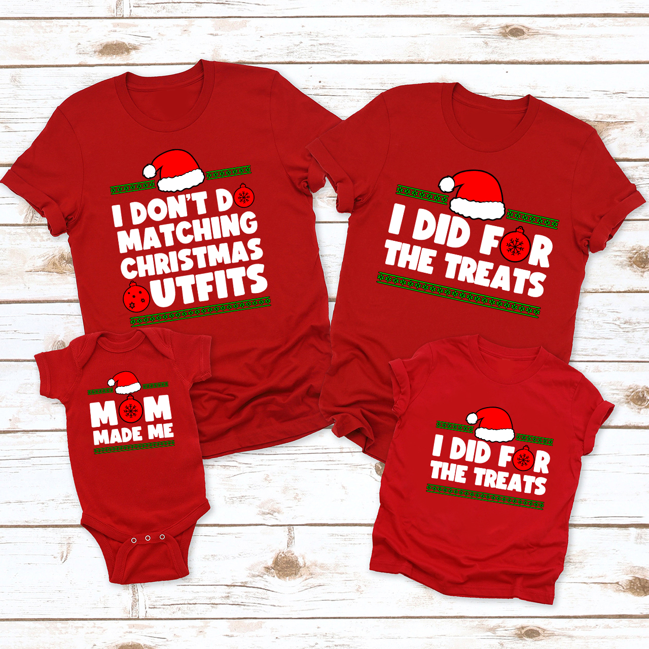 Personalized Funny Group Matching Christmas Party Shirts