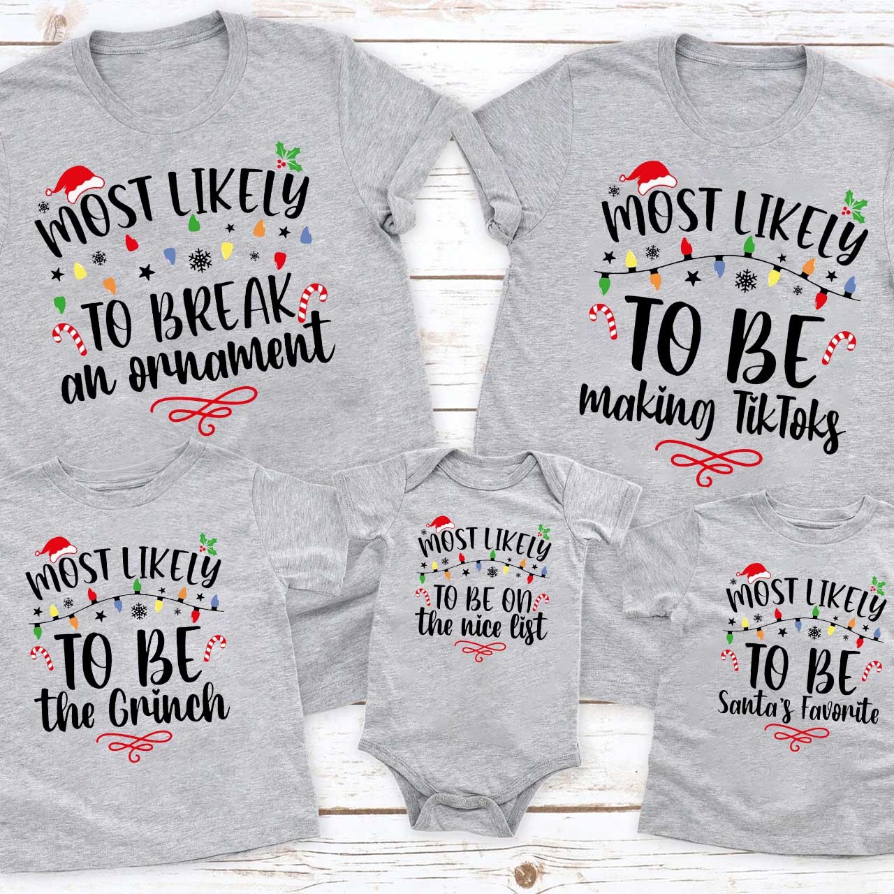 Most Likely And Custom Family Christmas Shirts 2023