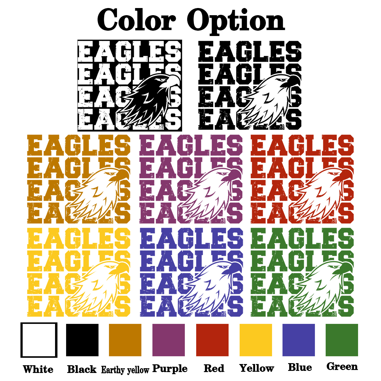 Personalized Eagles Mascot Toddler&Kid's Tees Beepumpkin