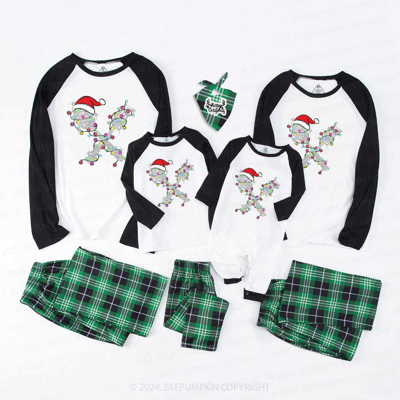 Funny Santa Christmas Family Matching Pajamas