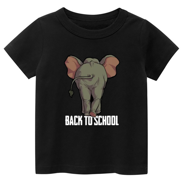 Elephant Back To School Toddler&Kids Tees 