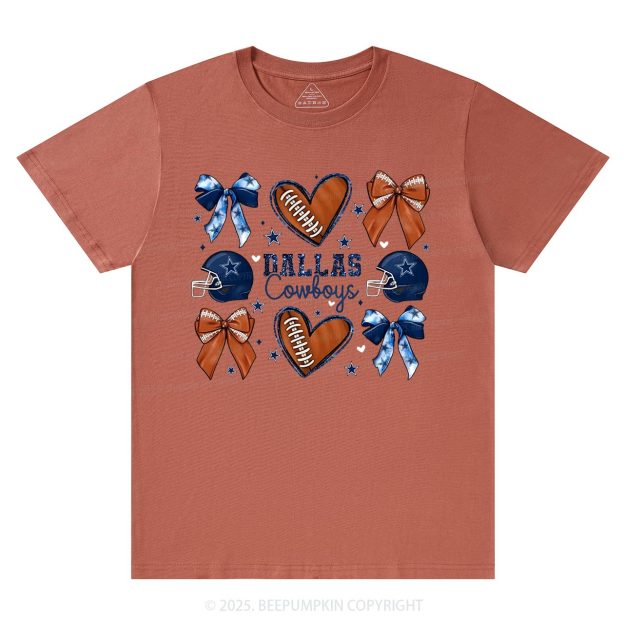 Blue Star Football Mama T-Shirts Beepumpkin