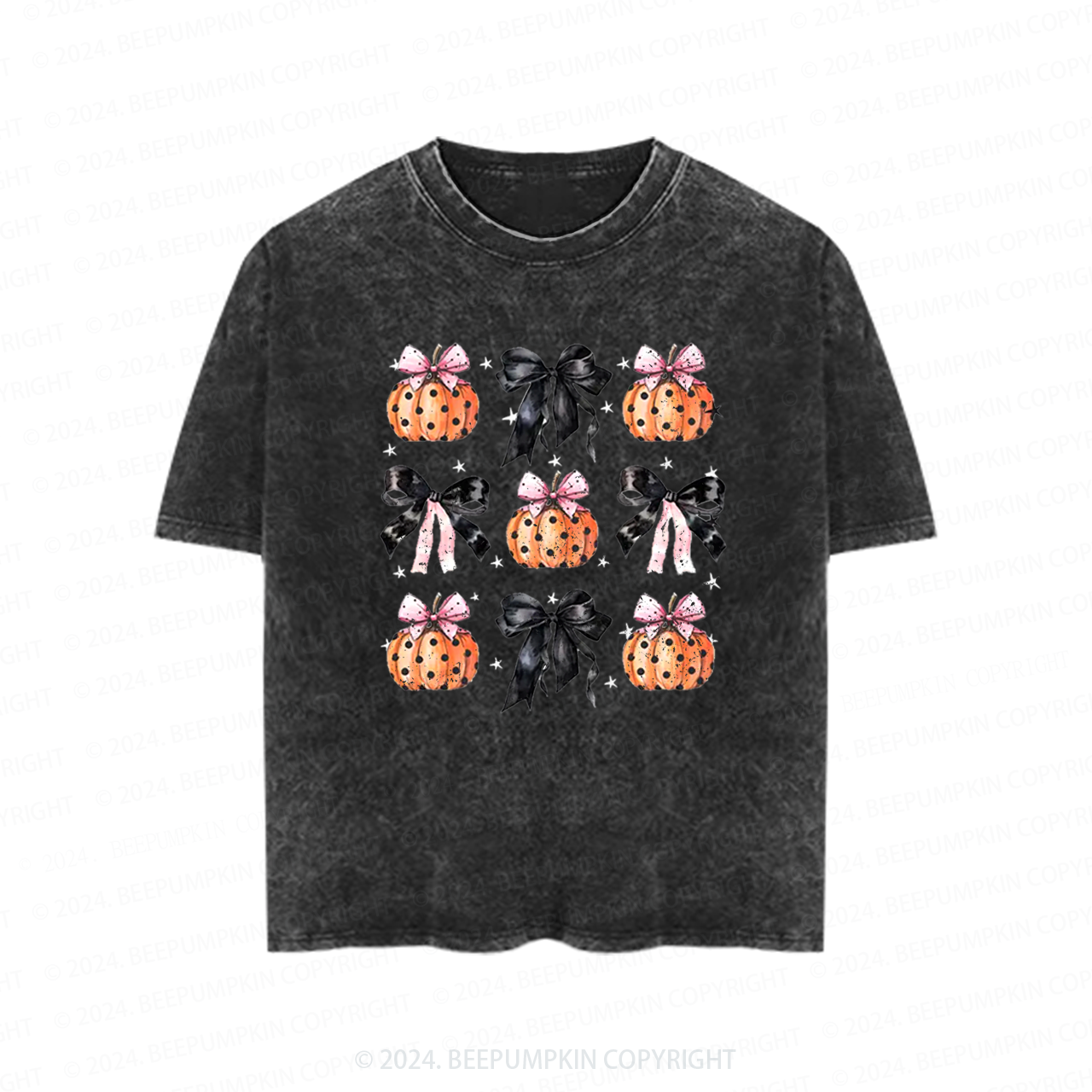 Black Ribbon And Halloween Toddler&Kids Washed Tees          
