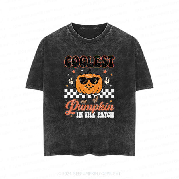 Coolest Pumpkin In The Patch Toddler&Kids Washed Tees          