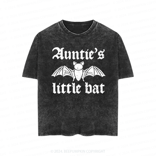 Personalized XXX's Little Bat Toddler&Kids Washed Tees          