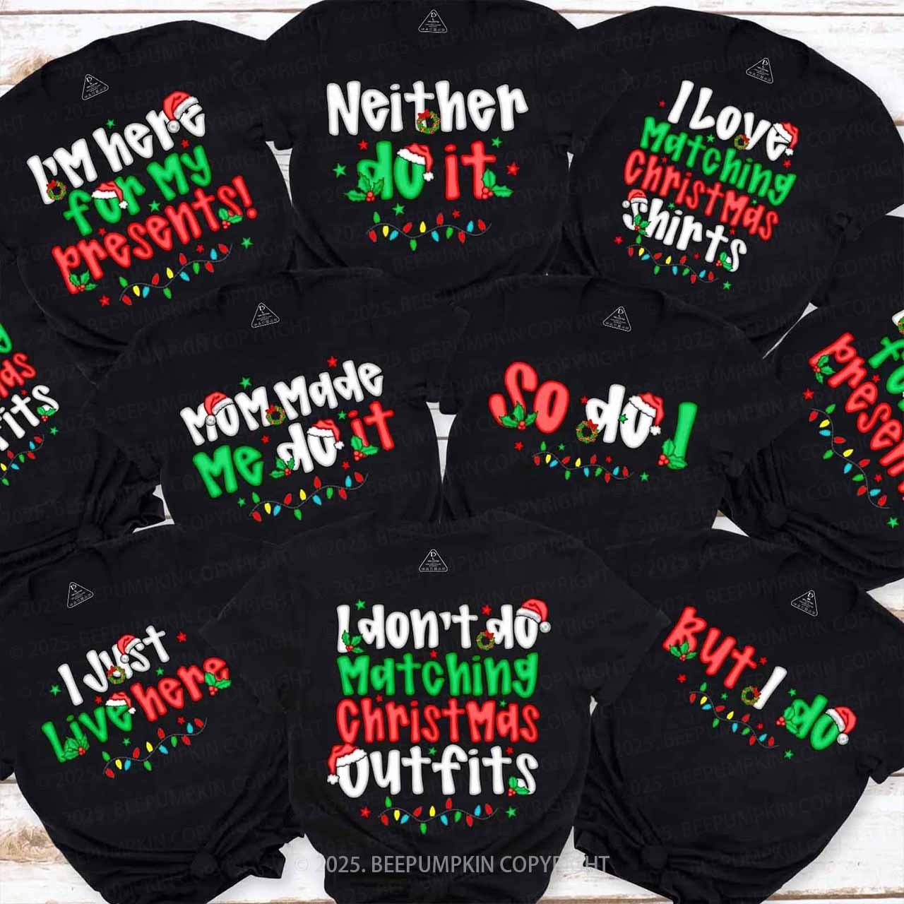 Personalized So Do I Christmas Family Matching T-Shirts Beepumpkin