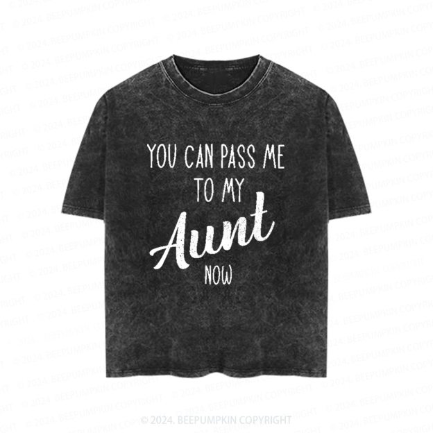 Personalized You Can Pass Me To My Now Toddler&Kids Washed Tees          