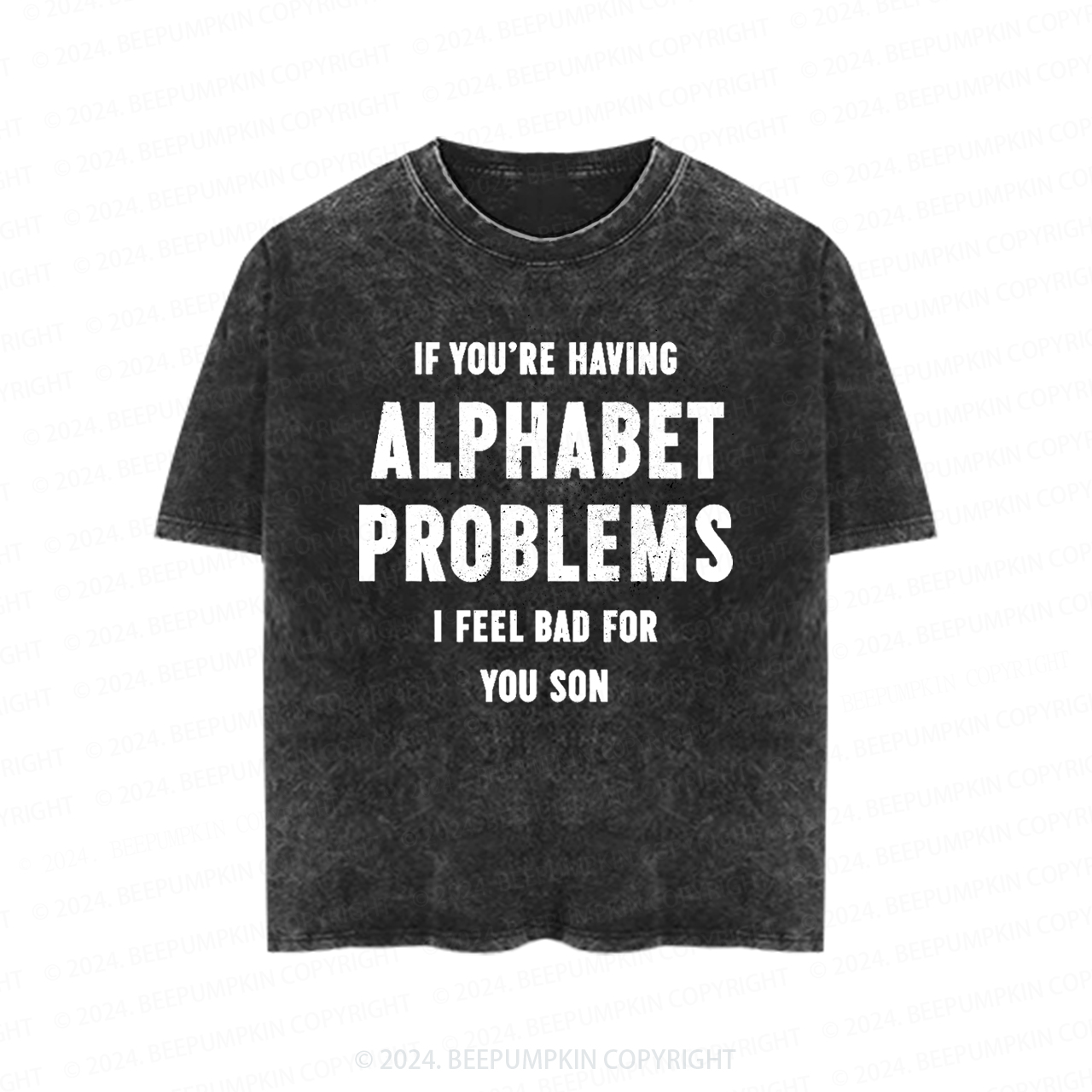 Alphabet Problems Toddler&Kids Washed Tees          