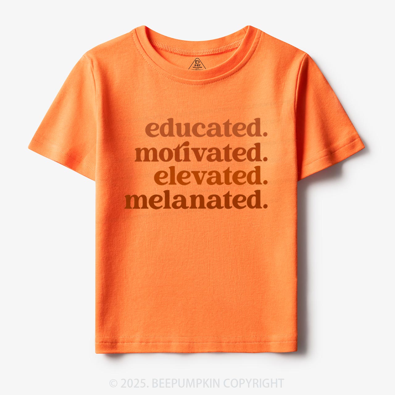 Educated Motivated Melanated Toddler&Kid's Tees Beepumpkin
