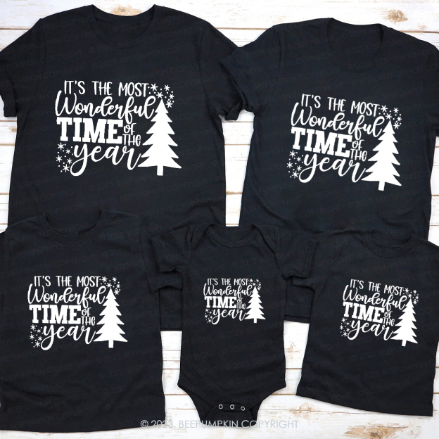 It's The Most Wonderful Time of the Year Shirt For Family Beepumpkin