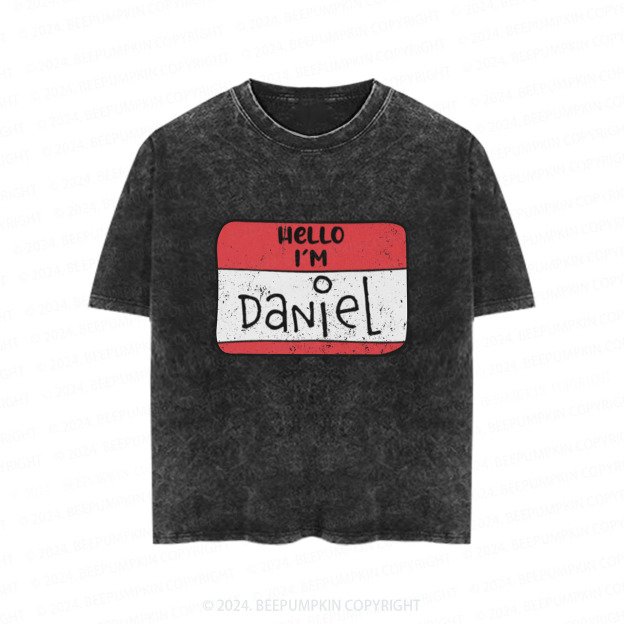 Personalized Alphabet Back To School Toddler&Kids Washed Tees          
