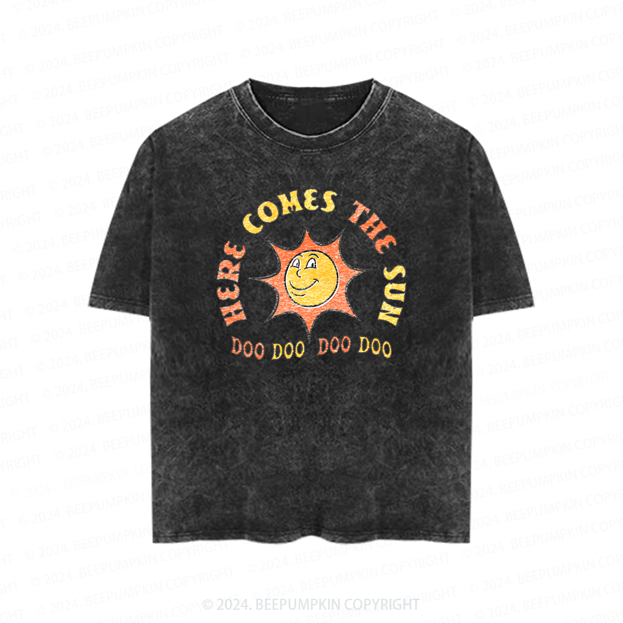 Here Comes The Sun Toddler&Kids Washed Tees          
