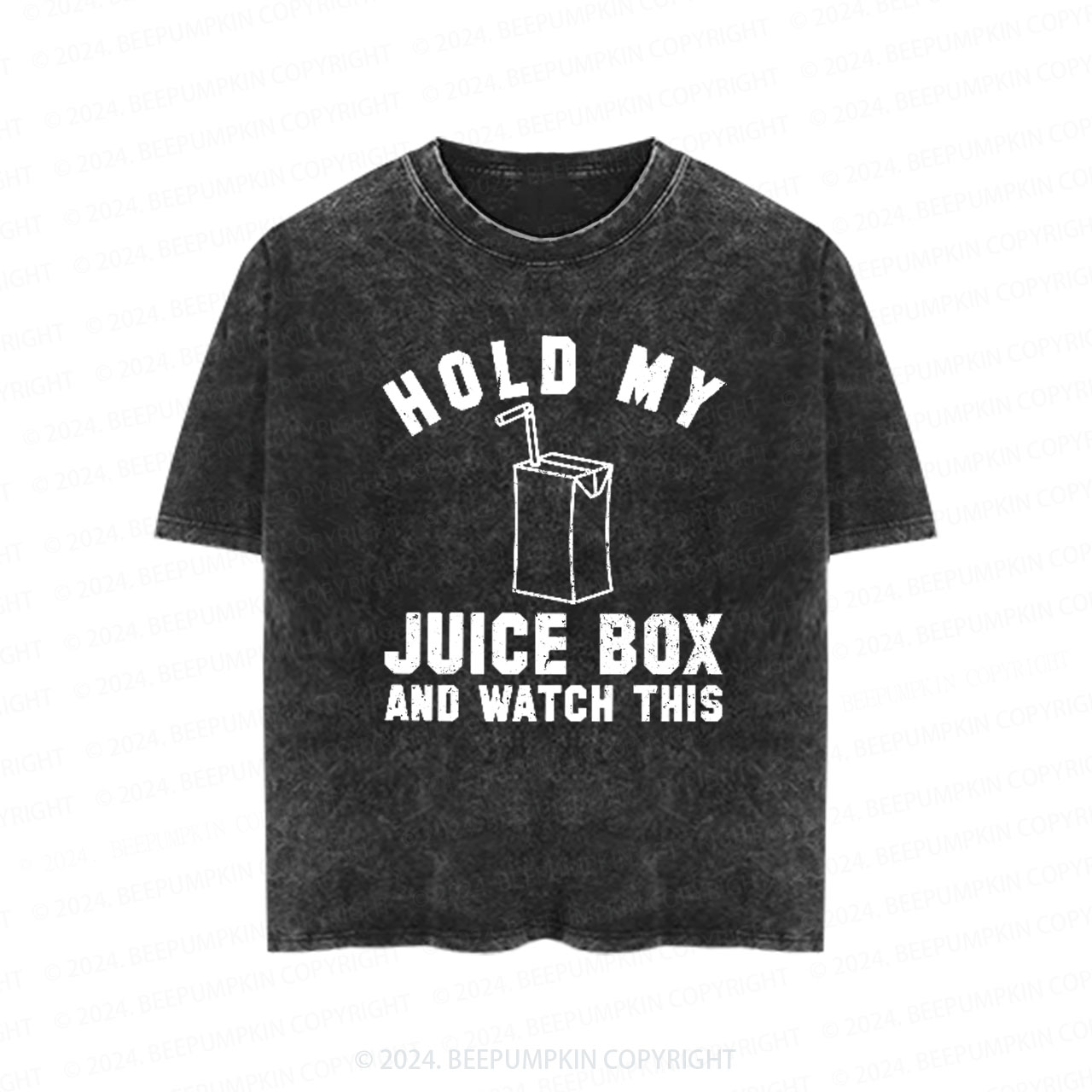 Hold My Jucie Box Toddler&Kids Washed Tees          