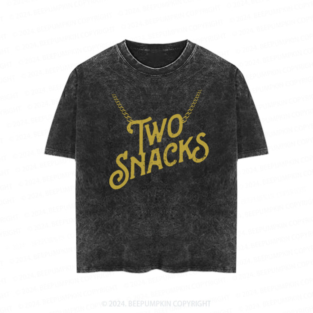 Two Snacks Toddler&Kids Washed Tees          