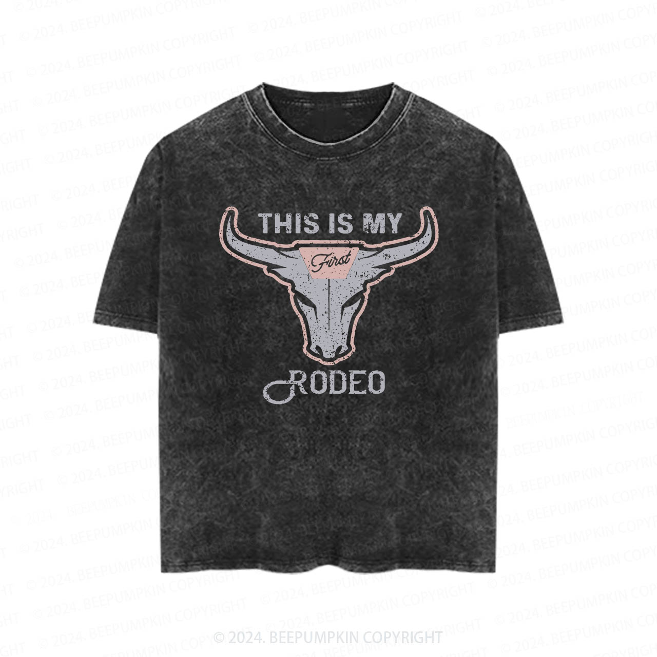 This is My First Rodeo Toddler&Kids Washed Tees          