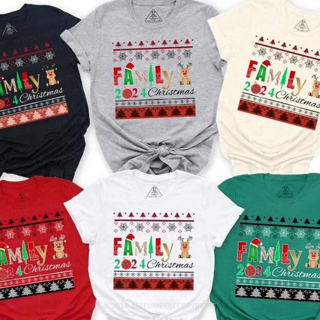 Cute Family Christmas Party Shirt Beepumpkin