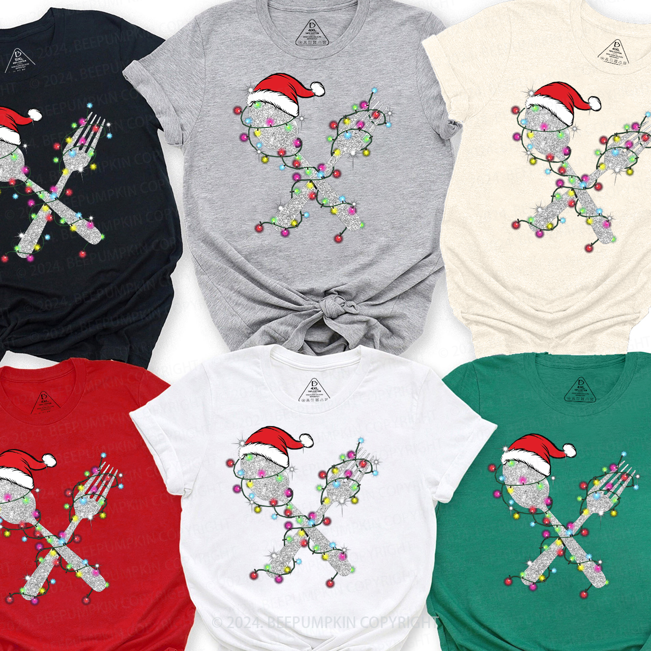 Funny Santa Christmas Family Matching T-Shirts