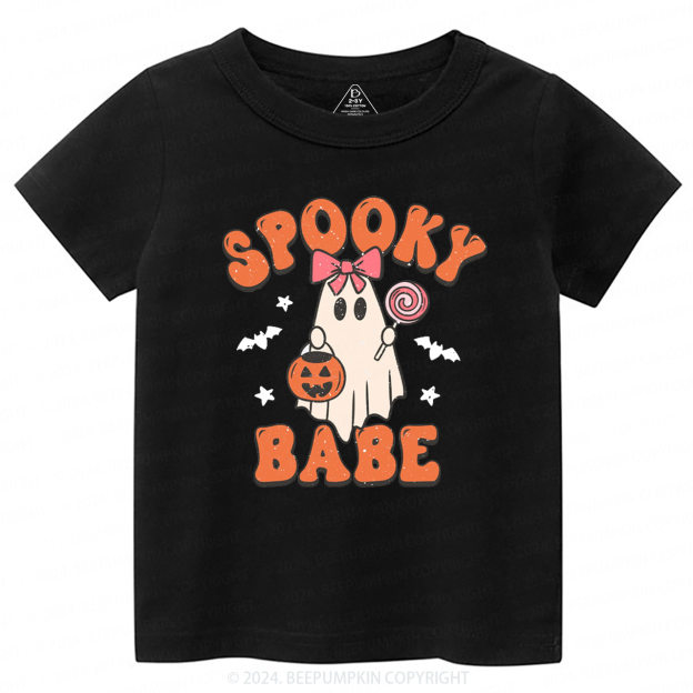 Halloween Ghost Spooky Babe Toddler&Kids Tees 