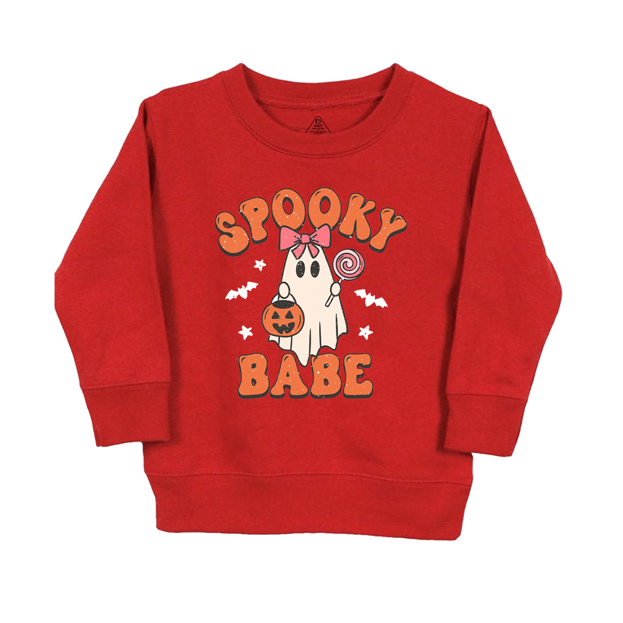 Halloween Ghost Spooky Babe Kids Sweatshirt