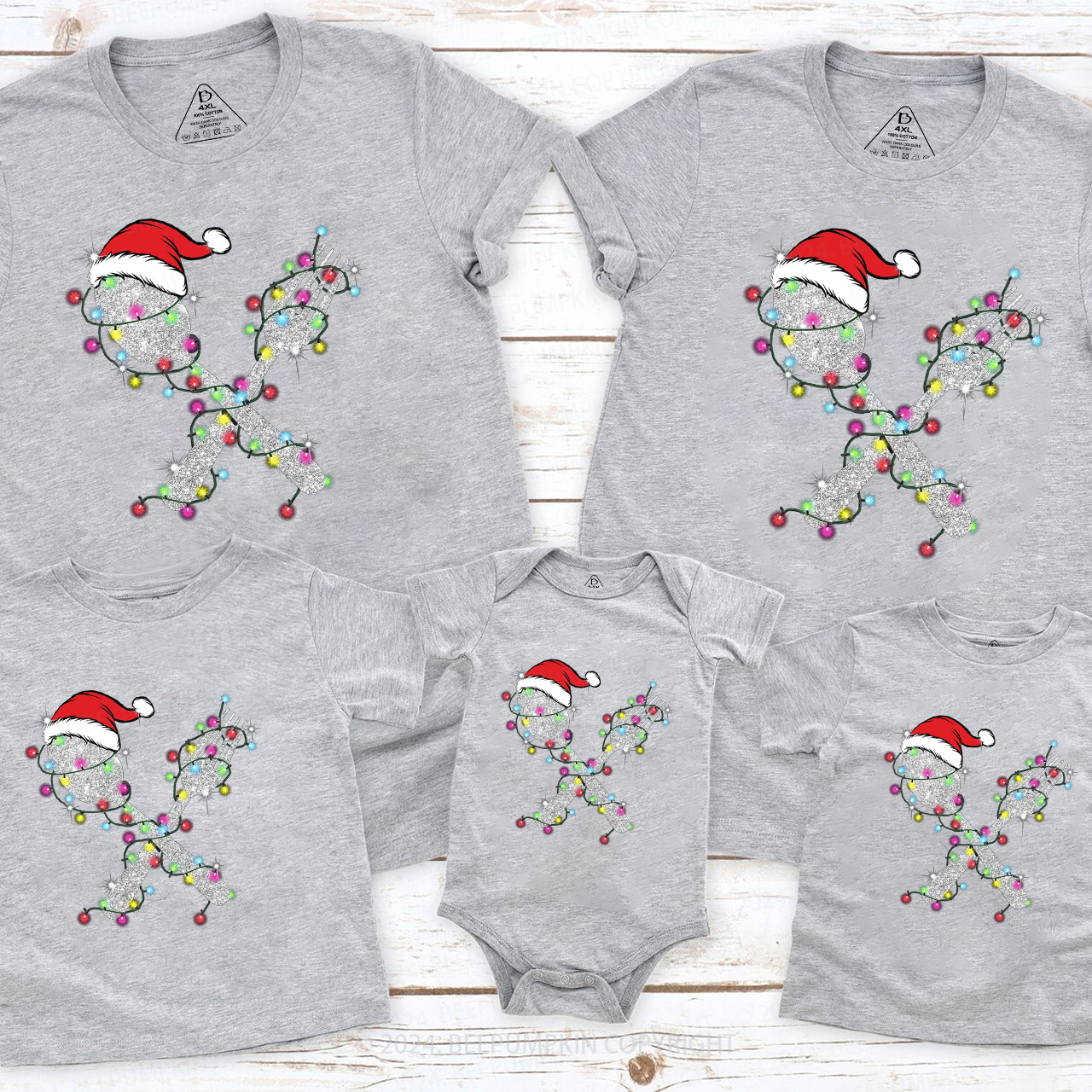Funny Santa Christmas Family Matching T-Shirts