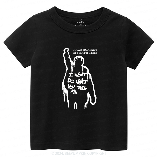 Rage Against My Bath Time Toddler&Kids Tees 7