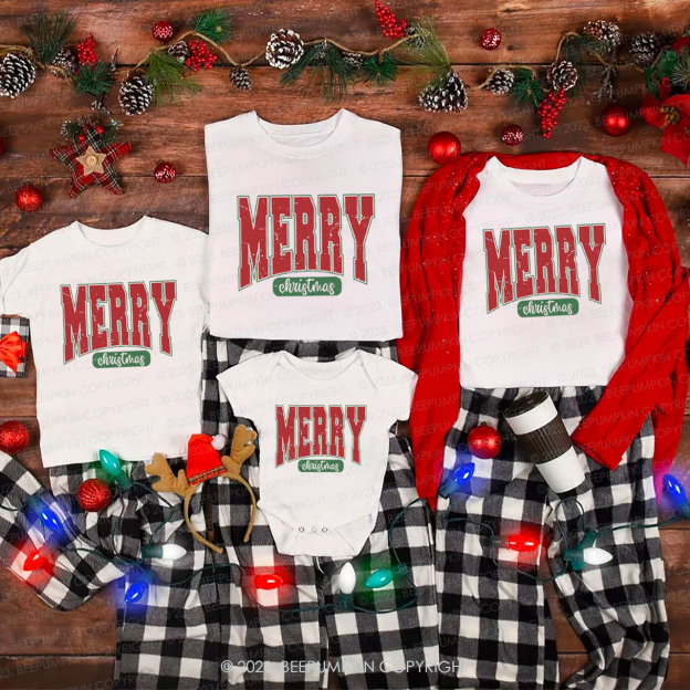 Merry Christmas Classic Family Matching Shirts Beepumpkin