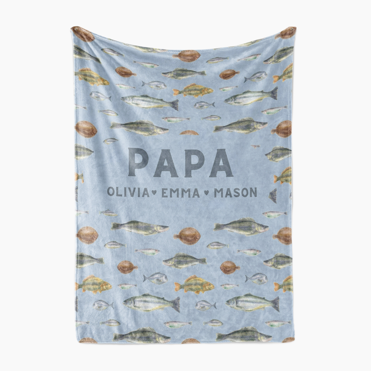 Personalized Hooked On Love Blanket For Father's Day Gift