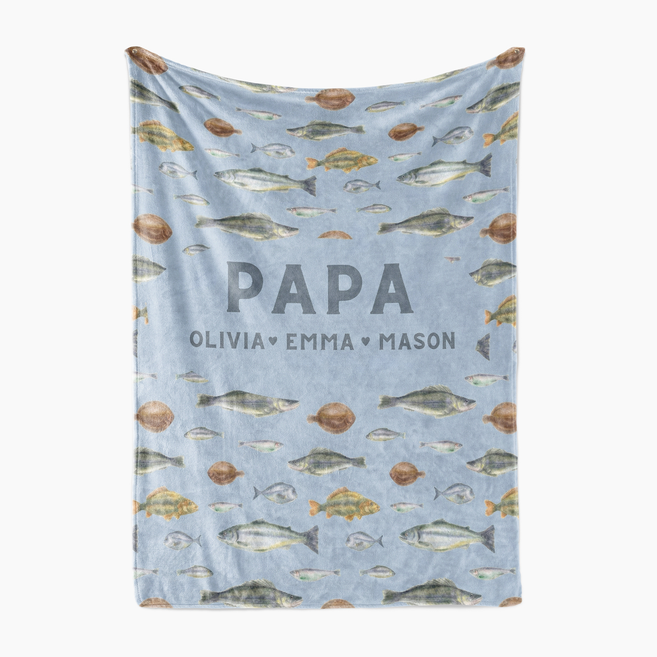 Personalized Hooked On Love Blanket For Father's Day Gift