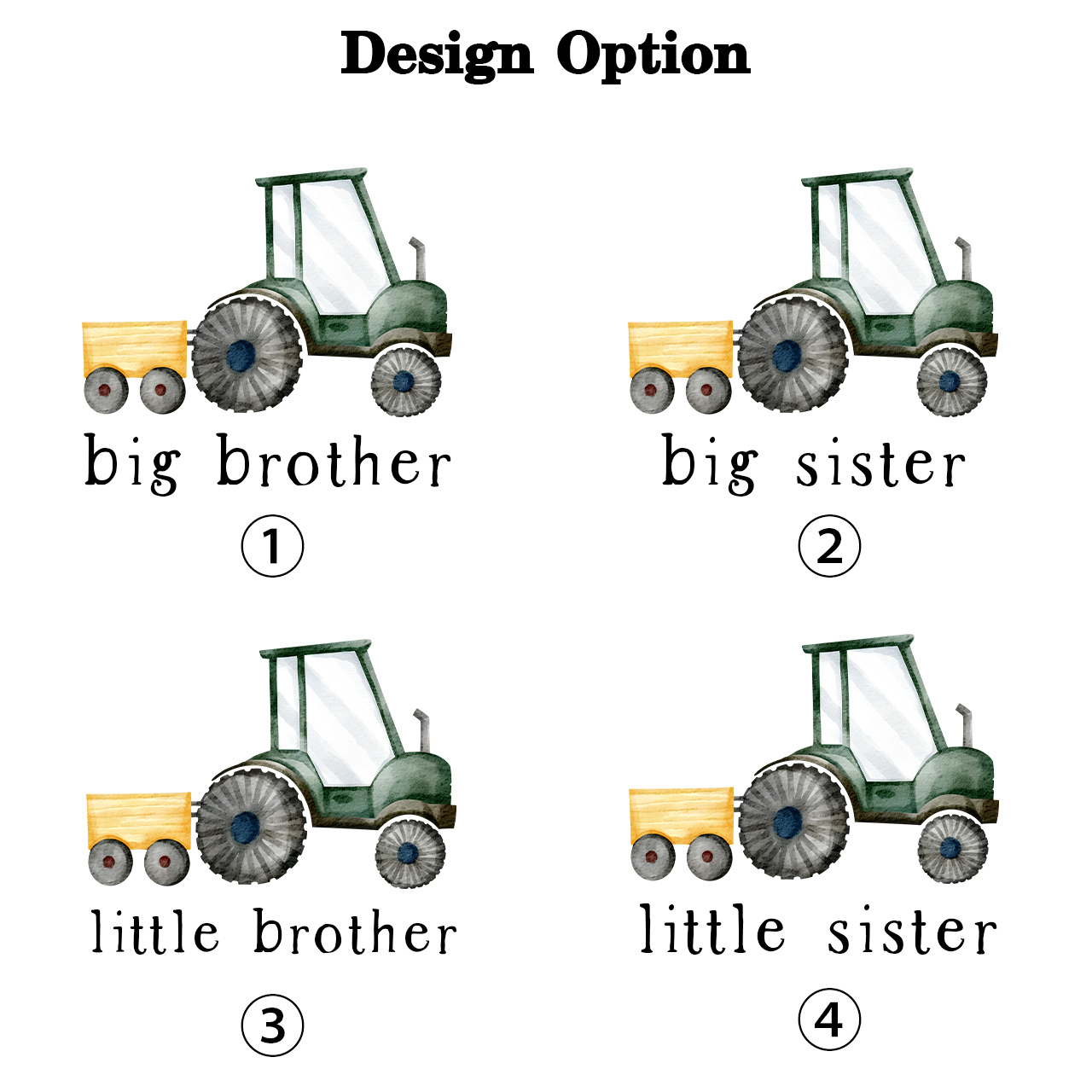 Tractor Country Matching Tees For Siblings
