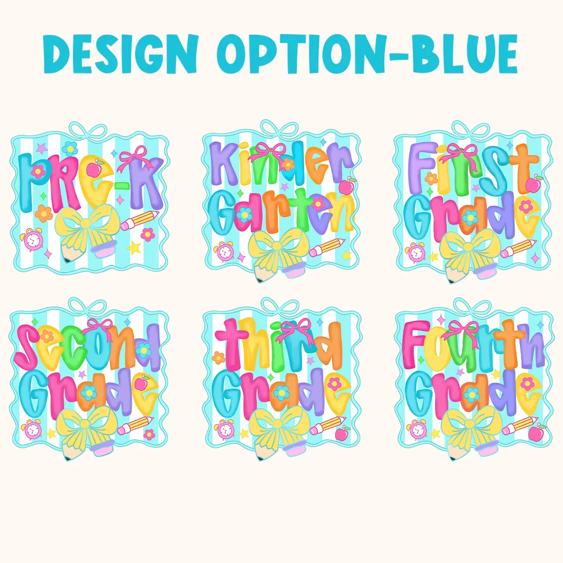 Personalized Preppy Back To School Bundle Toddler&Kids Retro Raglan T-shirt