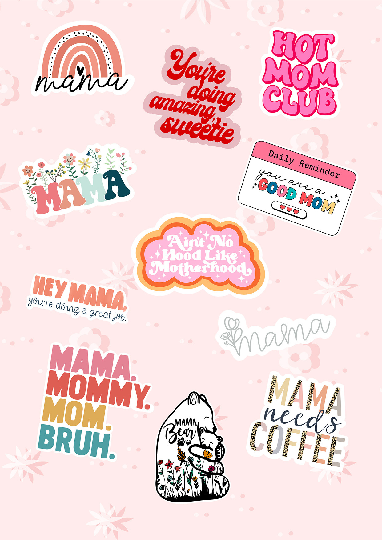 Happy Mother's Day Gift Stickers