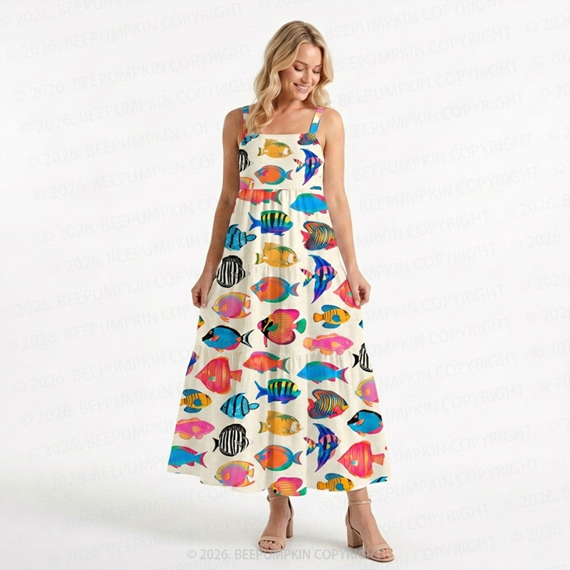 Tropical Reef Harmony Women’s Voile Cami Dress