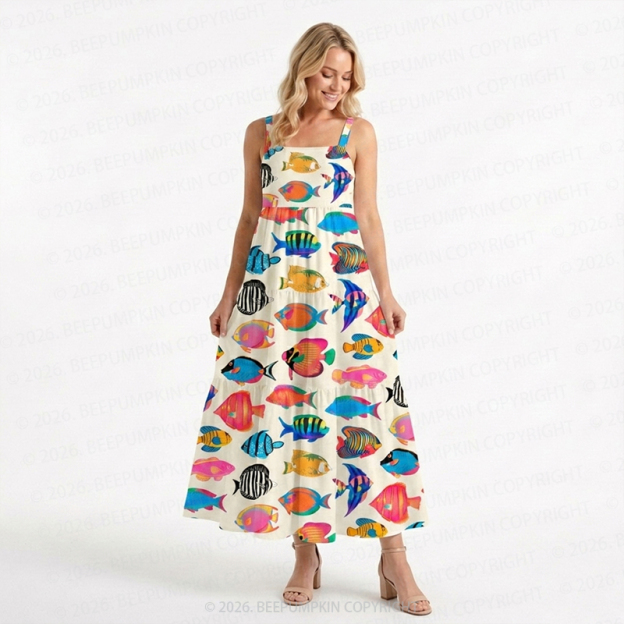 Tropical Reef Harmony Women’s Voile Cami Dress