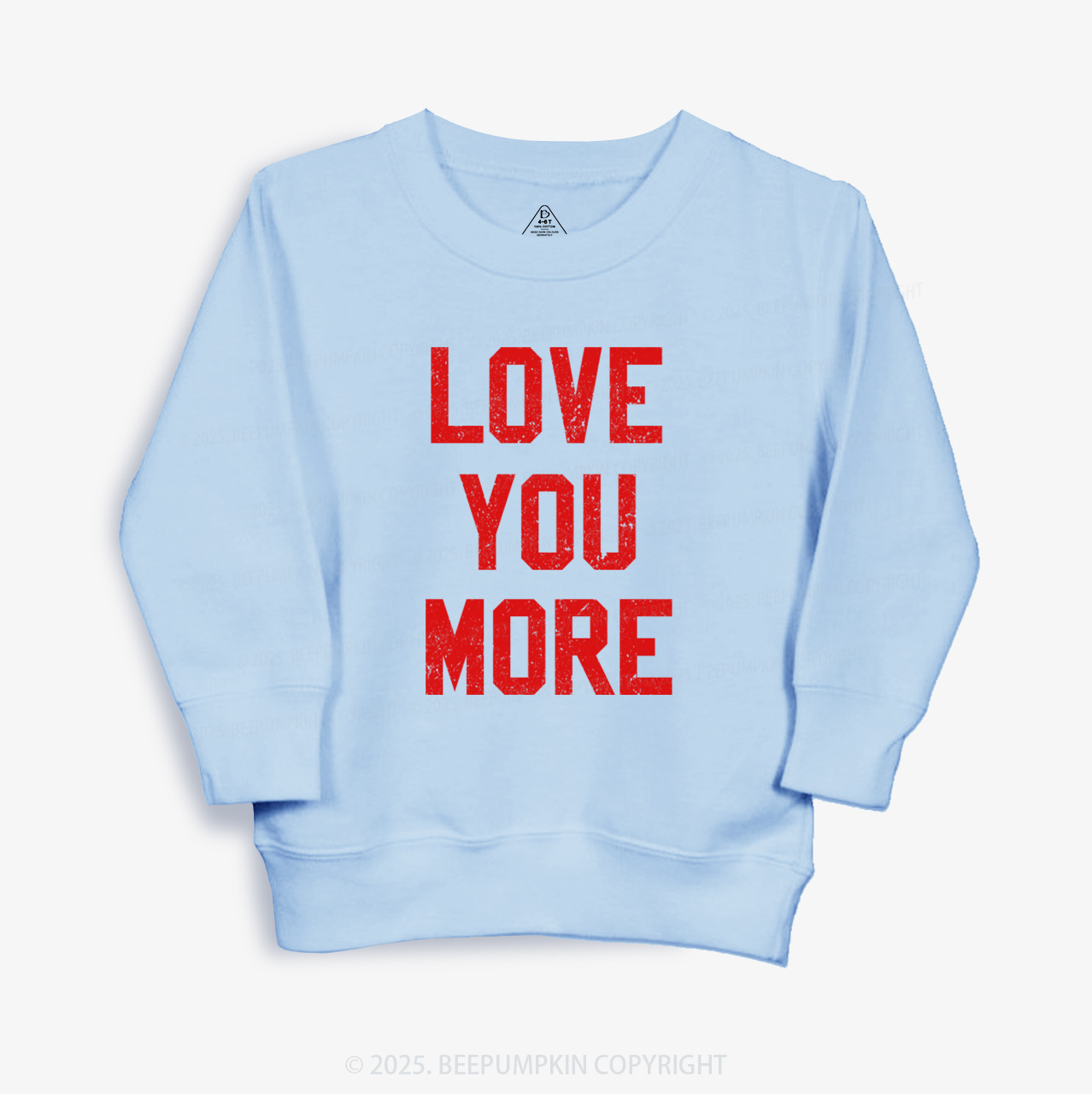 Love You More Valentine's Day Kid's Sweatshirt