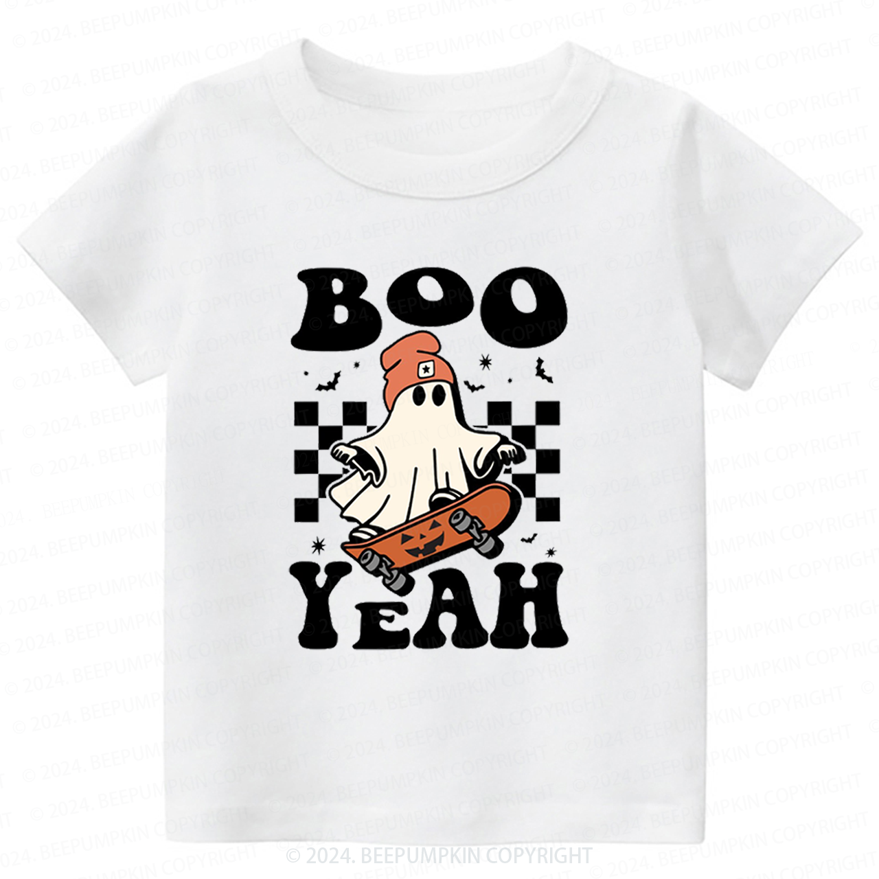 Boo Yeah Halloween Ghost Toddler&Kids Tees 
