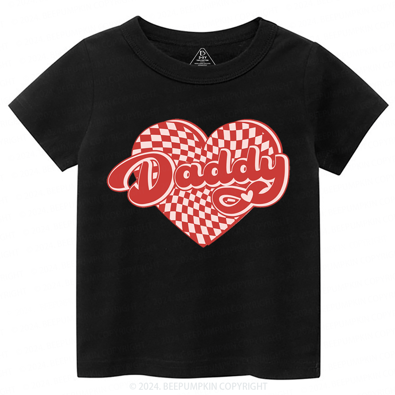 Sorry Boys Daddy is my Valentine Toddler&Kids Tees Beepumpkin