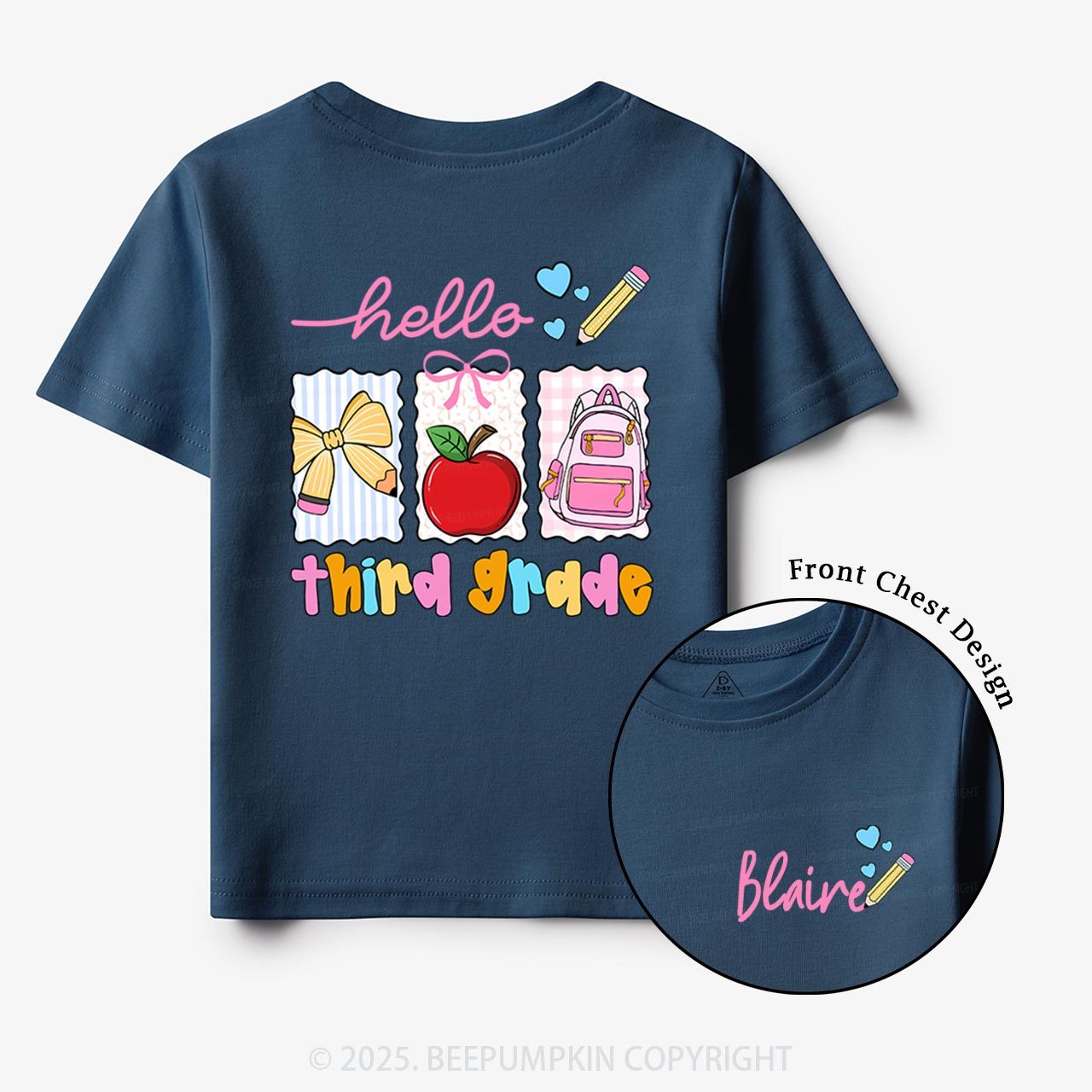 Personalized Back To School Gift Package Toddler&Kid's Tees Beepumpkin